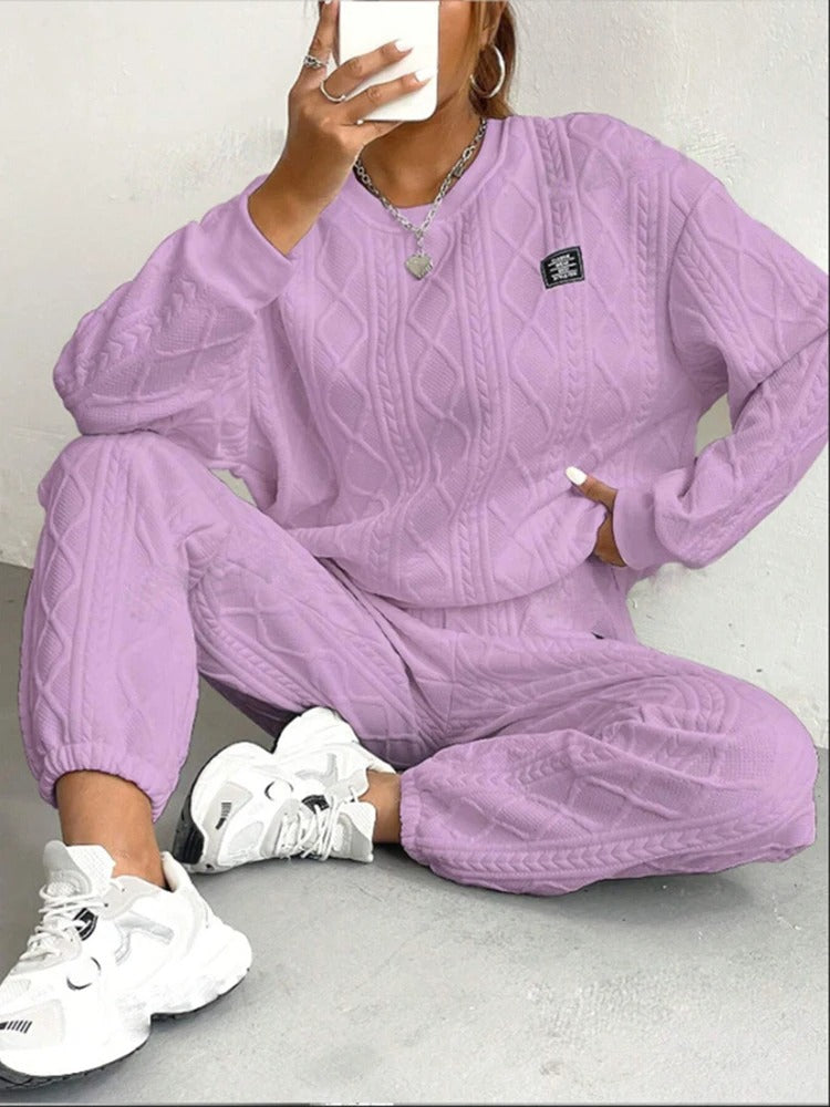2 Piece Casual Sweatshirt And Comfy Pant Set - Image 11