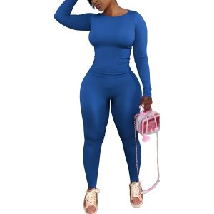 Two Piece Track Suits For Women With Long Sleeve Workout Top And Pants - Image 14