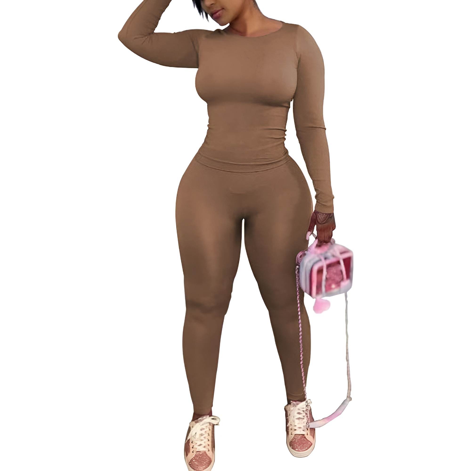 Two Piece Track Suits For Women With Long Sleeve Workout Top And Pants - Image 16