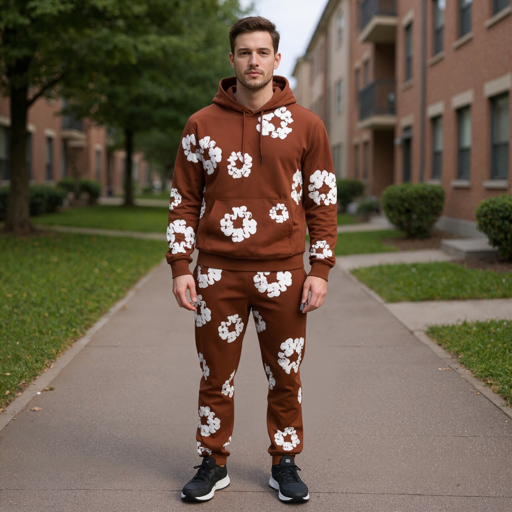 Casual Matching Hoodie and Sweatpants Outfit - Image 6