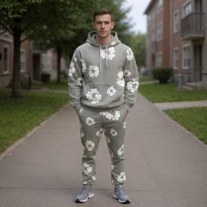 Casual Matching Hoodie and Sweatpants Outfit - Image 2