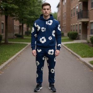 Casual Matching Hoodie and Sweatpants Outfit - Image 4