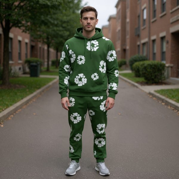 Casual Matching Hoodie and Sweatpants Outfit