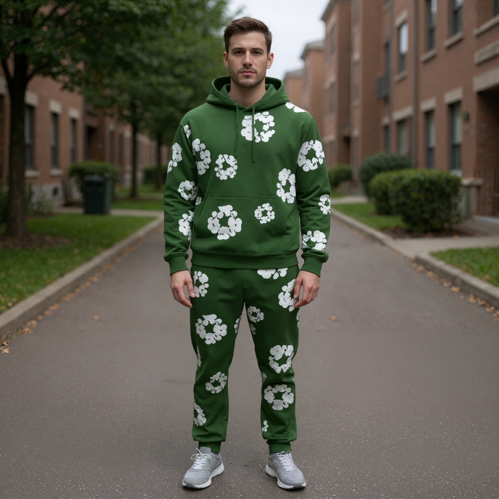 Casual Matching Hoodie and Sweatpants Outfit - Image 5