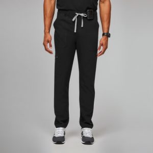 Modern Scrub Set with Multi-Pocket Top and Jogger Pants - Image 4