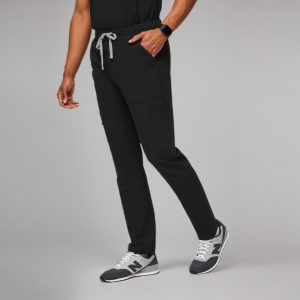 Modern Scrub Set with Multi-Pocket Top and Jogger Pants - Image 2