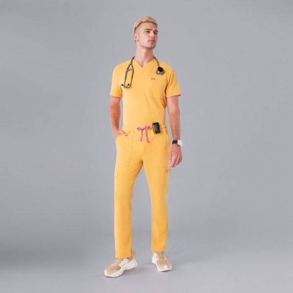 Modern Scrub Set with Multi-Pocket Top and Jogger Pants