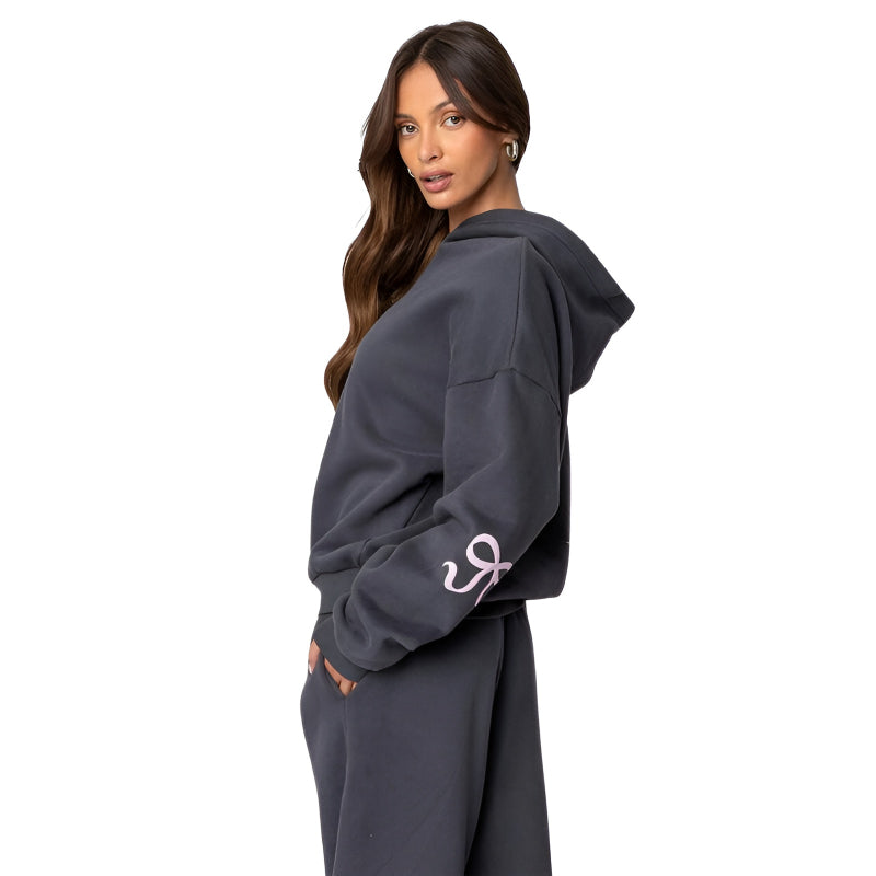 Comfy And Cozy Bow Printed Outfit Set - Image 4