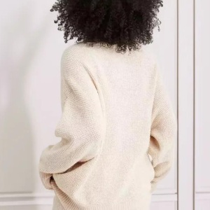 Cozy Half Zip Waffle Weave Sweater Set - Image 2