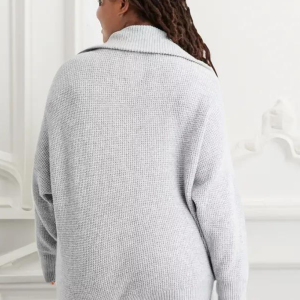 Cozy Half Zip Waffle Weave Sweater Set - Image 9