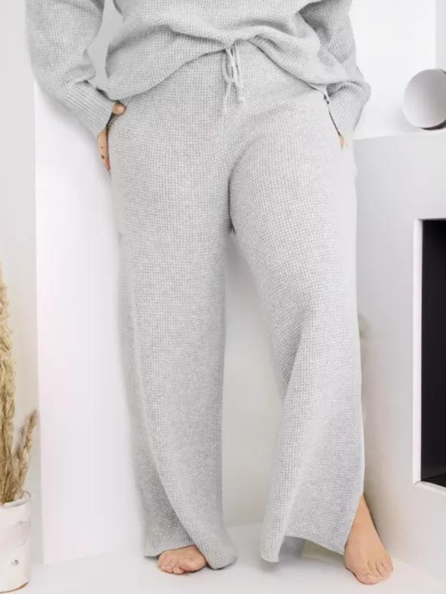 Cozy Half Zip Waffle Weave Sweater Set - Image 10