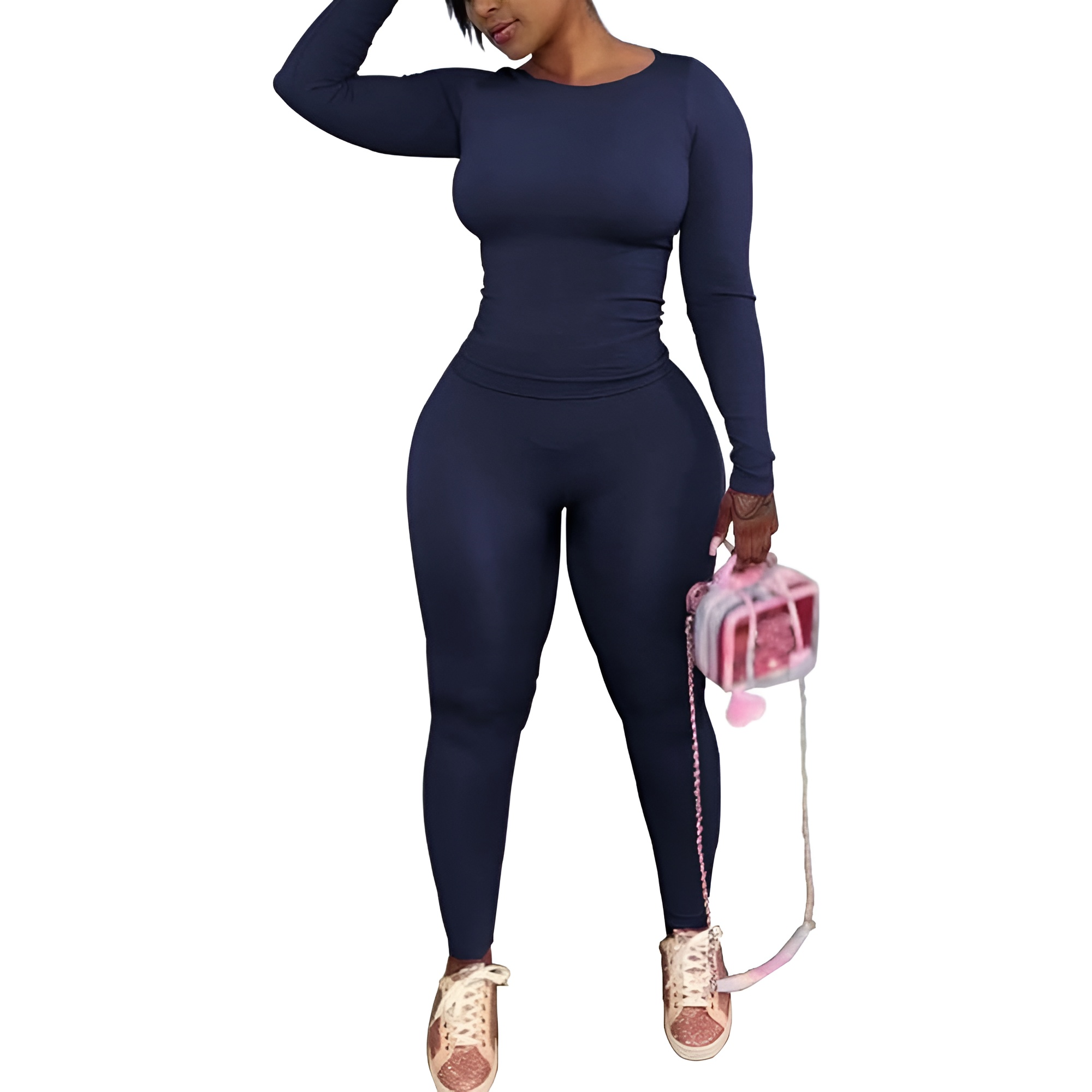 Two Piece Track Suits For Women With Long Sleeve Workout Top And Pants - Image 4