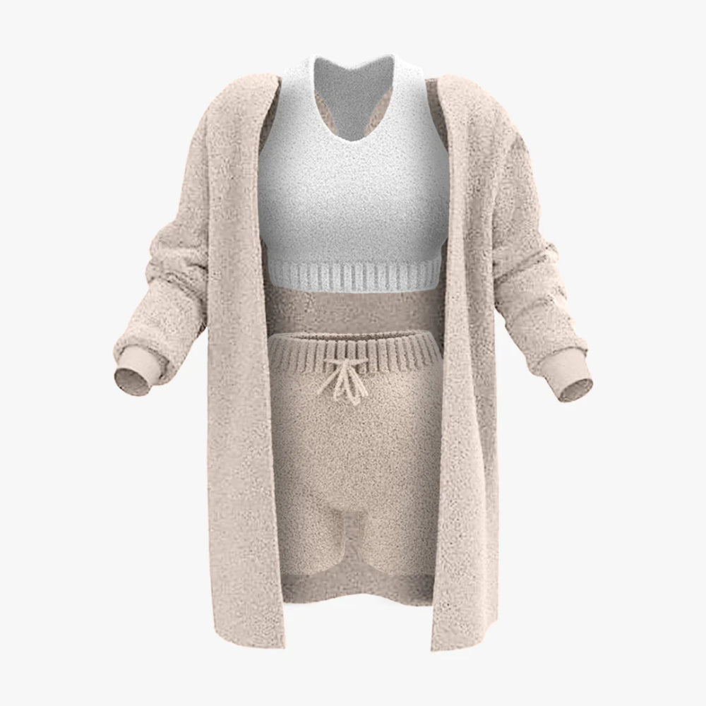 Elegant Cozy Knit Matching Set - Image 1