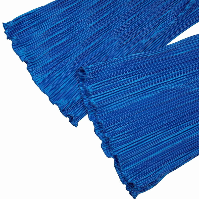 Flare Pleated Wide Leg Pants Co-Ord Sets - Image 25