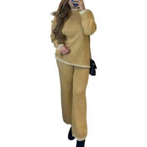 Knitted Long Sleeve Top And Trouser Coord Set - Image 4