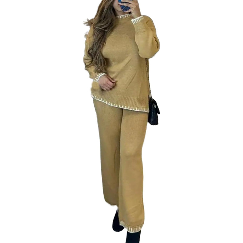 Knitted Long Sleeve Top And Trouser Coord Set - Image 4