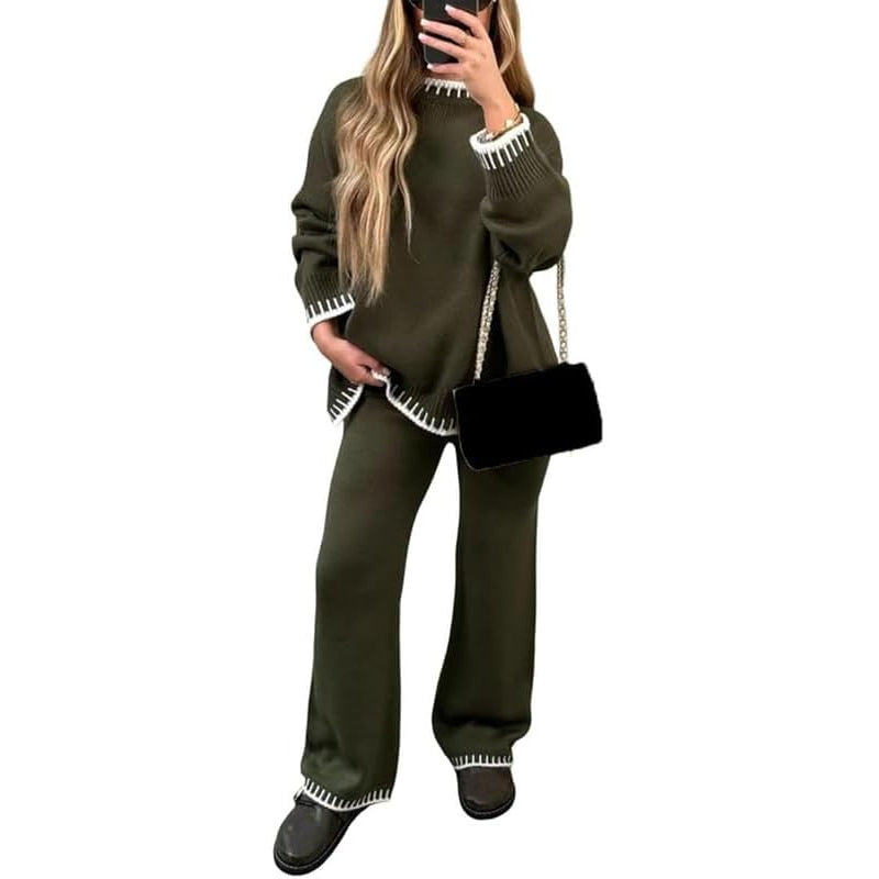 Knitted Long Sleeve Top And Trouser Coord Set - Image 7