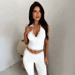 Lace Halter Legging Set - Image 2