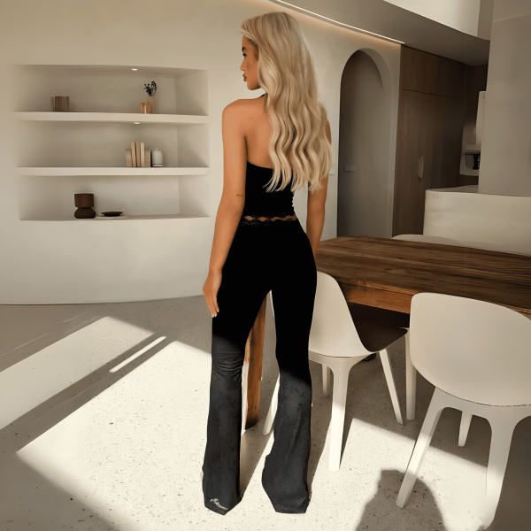 Lace Halter Legging Set