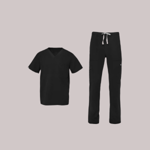 Comfortable Scrub Set For Men With Three Pocket Top And Jogger Pants - Image 3