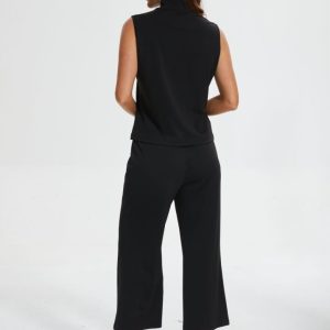 Cropped Wide Leg Pant Set - Image 9