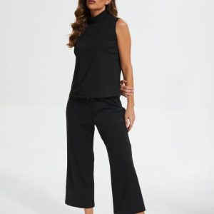 Cropped Wide Leg Pant Set - Image 10