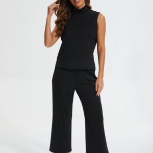 Cropped Wide Leg Pant Set - Image 3