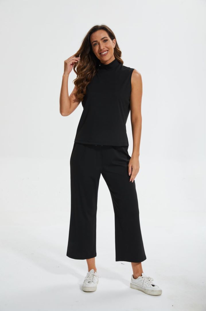 Cropped Wide Leg Pant Set - Image 3