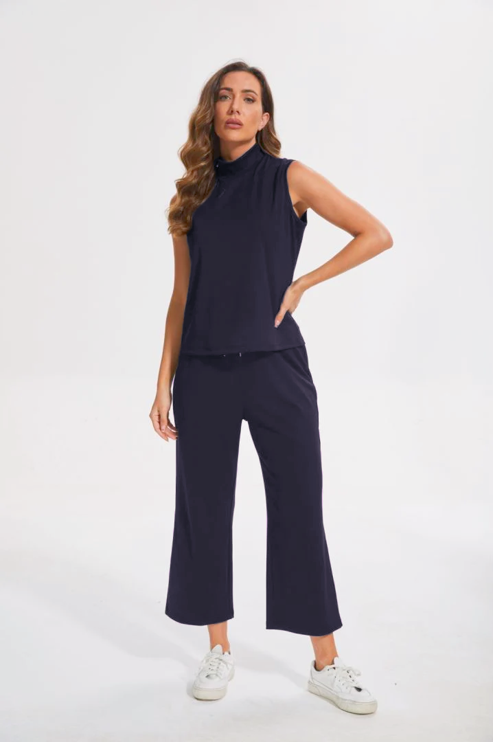 Cropped Wide Leg Pant Set - Image 11