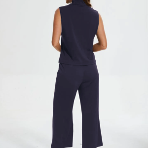 Cropped Wide Leg Pant Set - Image 12