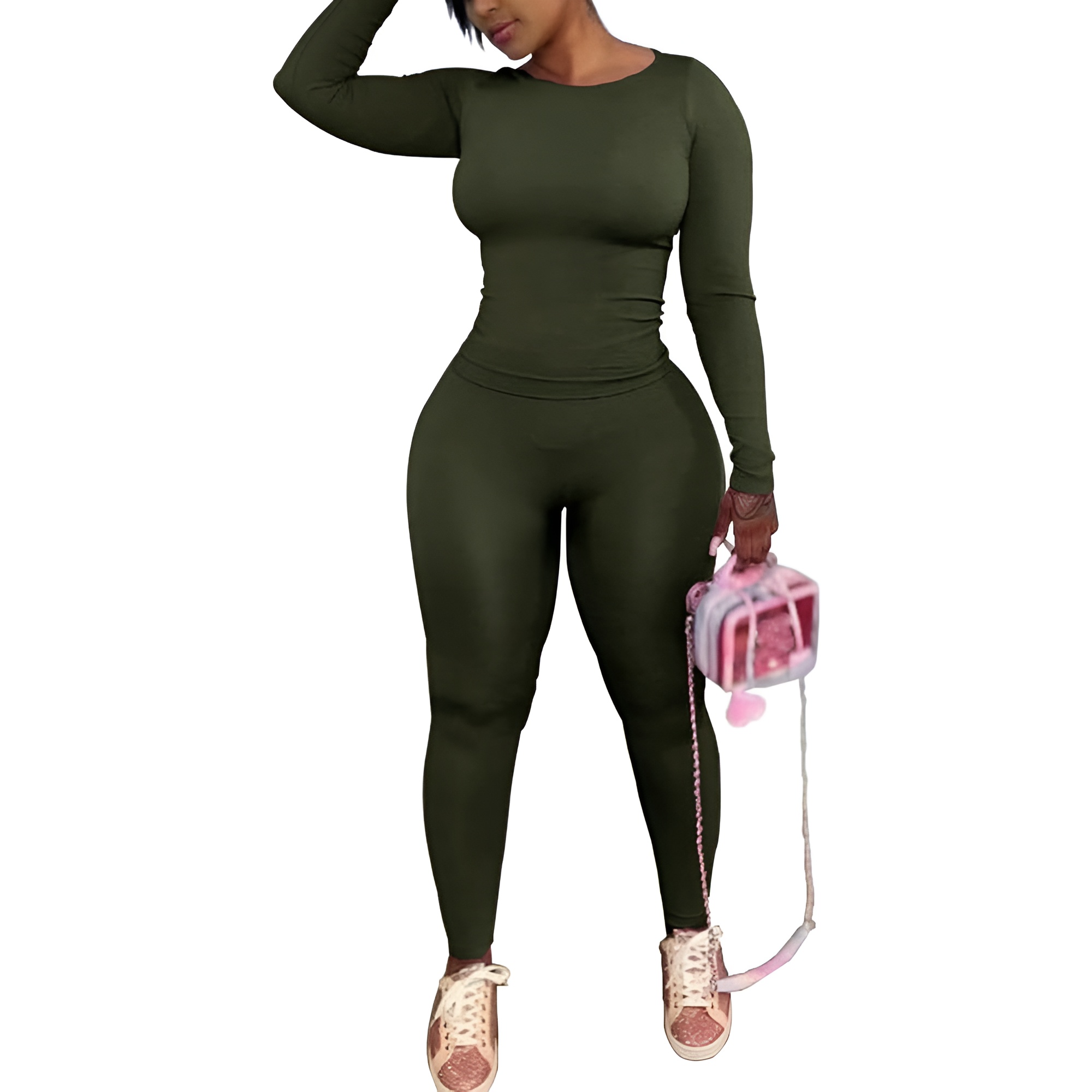 Two Piece Track Suits For Women With Long Sleeve Workout Top And Pants - Image 12