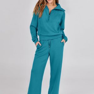 Oversized Sweatshirt And Sweatpants Set - Image 2