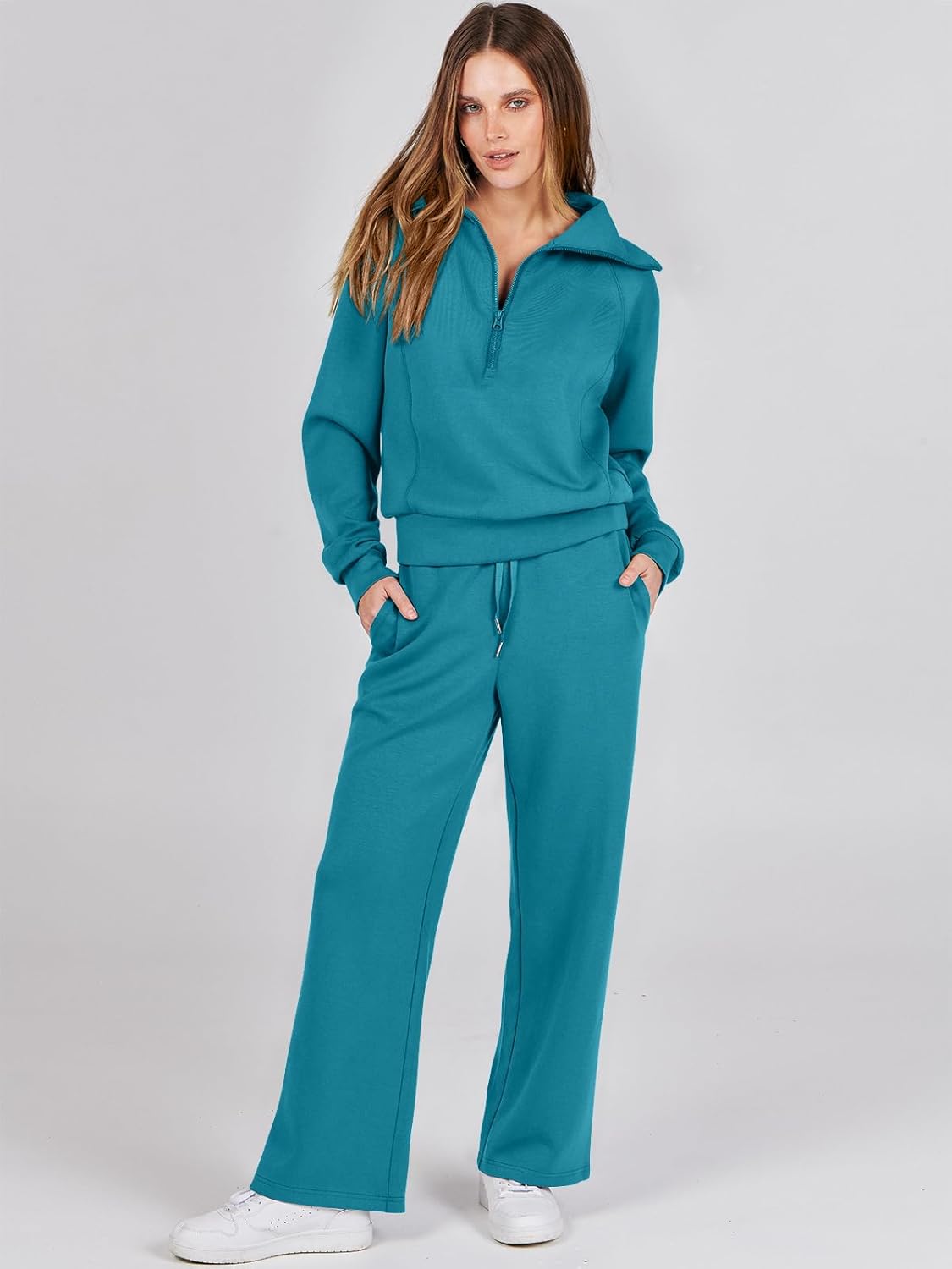 Oversized Sweatshirt And Sweatpants Set - Image 2
