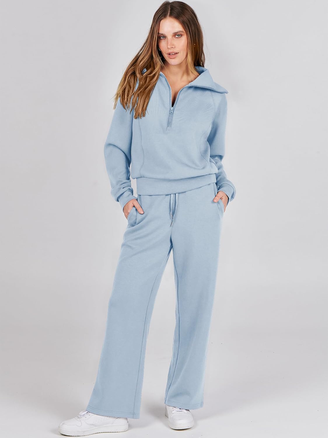 Oversized Sweatshirt And Sweatpants Set - Image 1