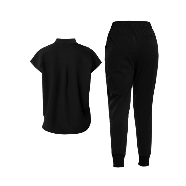 Mandarin Collared Tunic And Pants Scrub Set