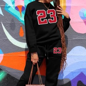 Two Piece Top And Jogger Pants Set - Image 3