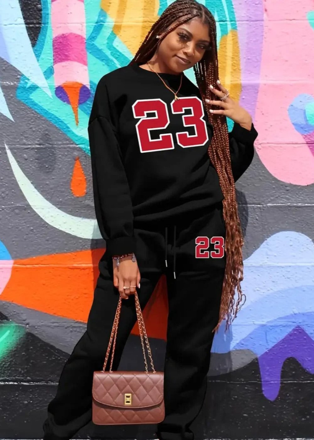 Two Piece Top And Jogger Pants Set - Image 3