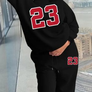 Two Piece Top And Jogger Pants Set - Image 2