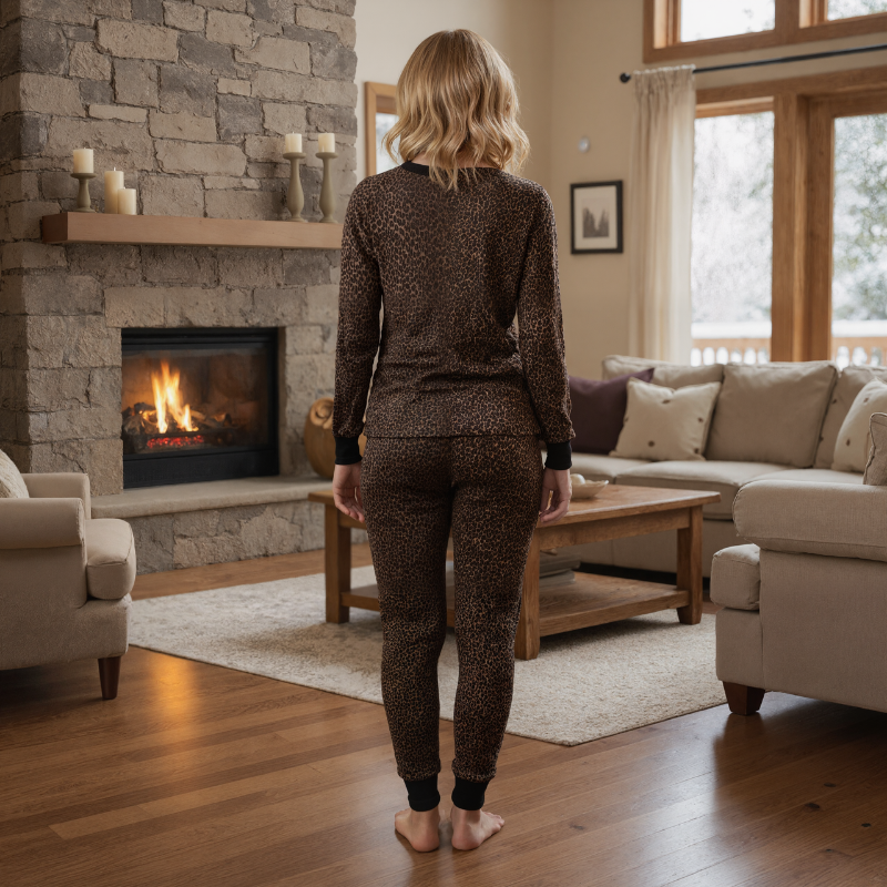 Women Micro Waffle Thermal Set - Image 5