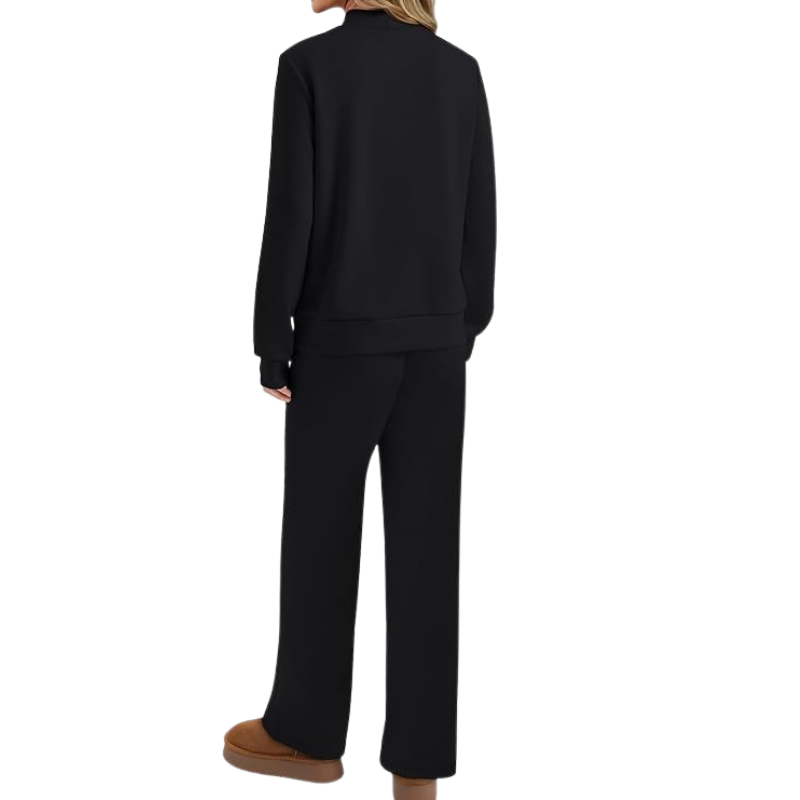 Two Piece Matching Travel Outfit With Comfortable Top And Loose Fit Pants For Women - Image 6