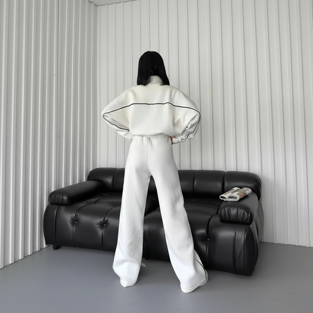 Zip Up Oversized Jogger Tracksuit Set - Image 7
