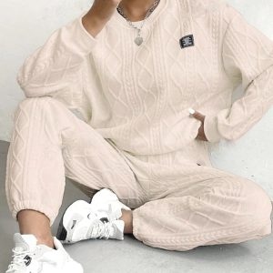 2 Piece Casual Sweatshirt And Comfy Pant Set - Image 12