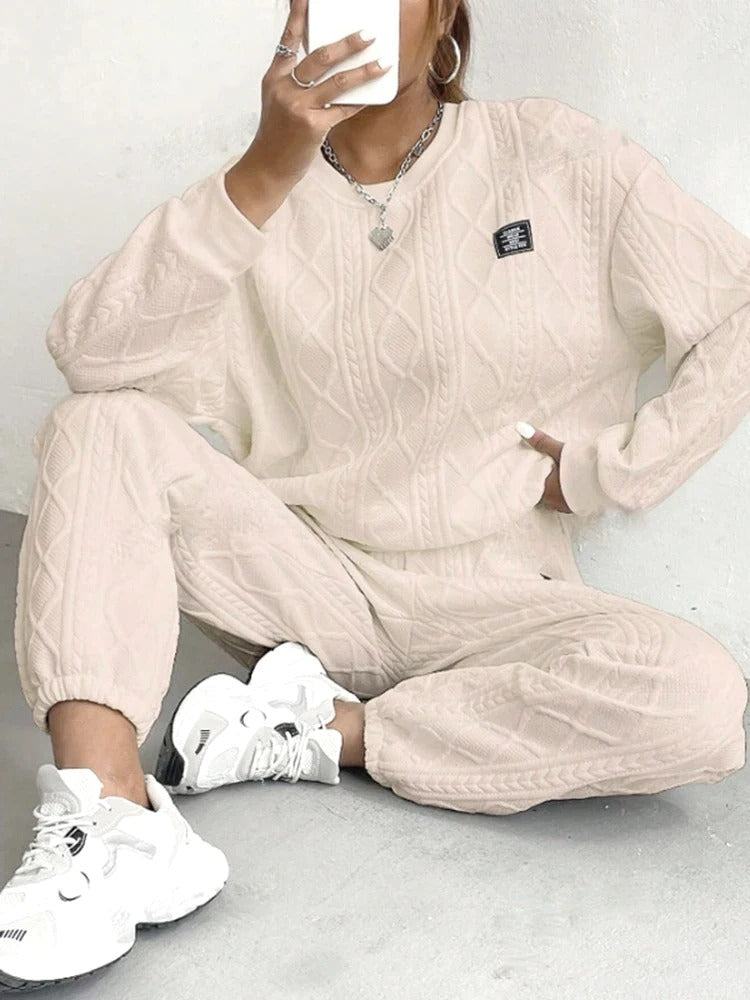 2 Piece Casual Sweatshirt And Comfy Pant Set - Image 12