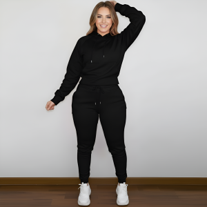 Casual And Comfortable Hoodie And Jogger Set For Women - Image 1