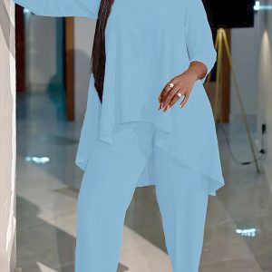 Long Sleeved Two Piece Loose Fit Outfit - Image 2