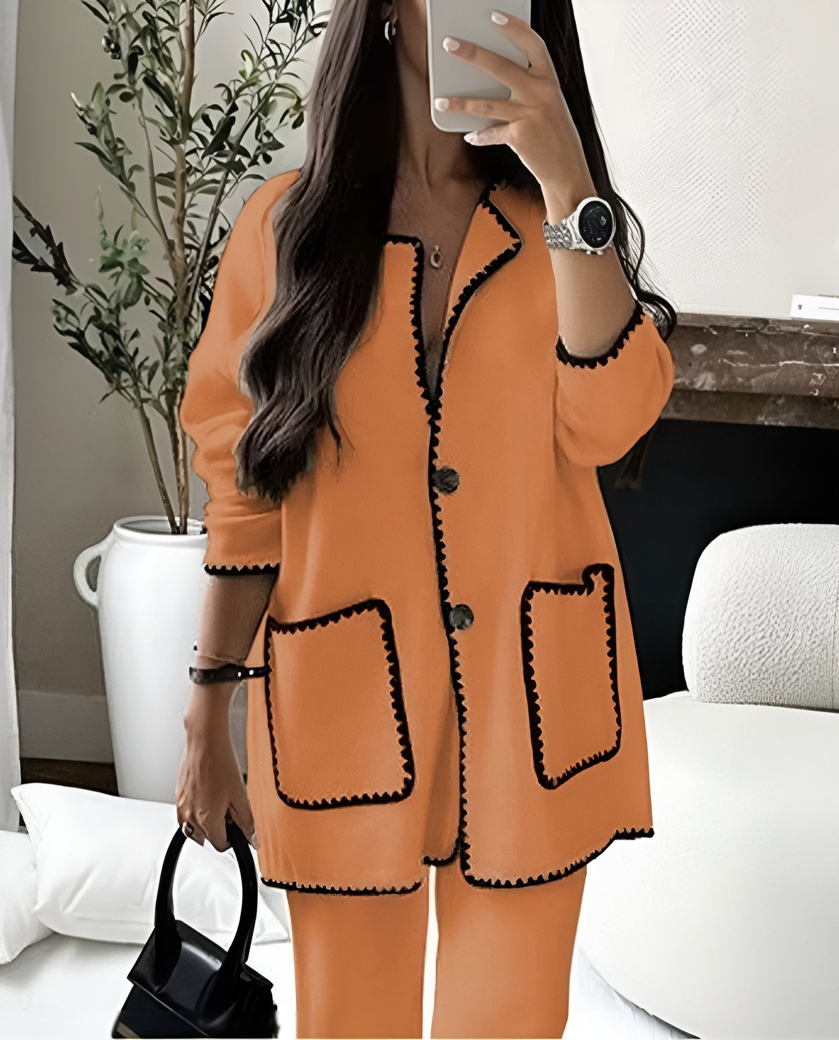 Long Sleeve Jacket And Pants Set - Image 3