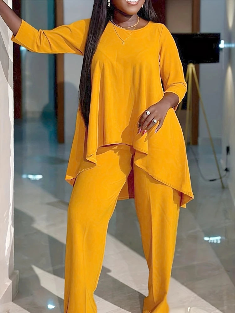 Long Sleeved Two Piece Loose Fit Outfit - Image 1