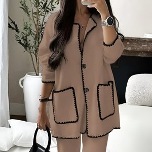 Long Sleeve Jacket And Pants Set - Image 2