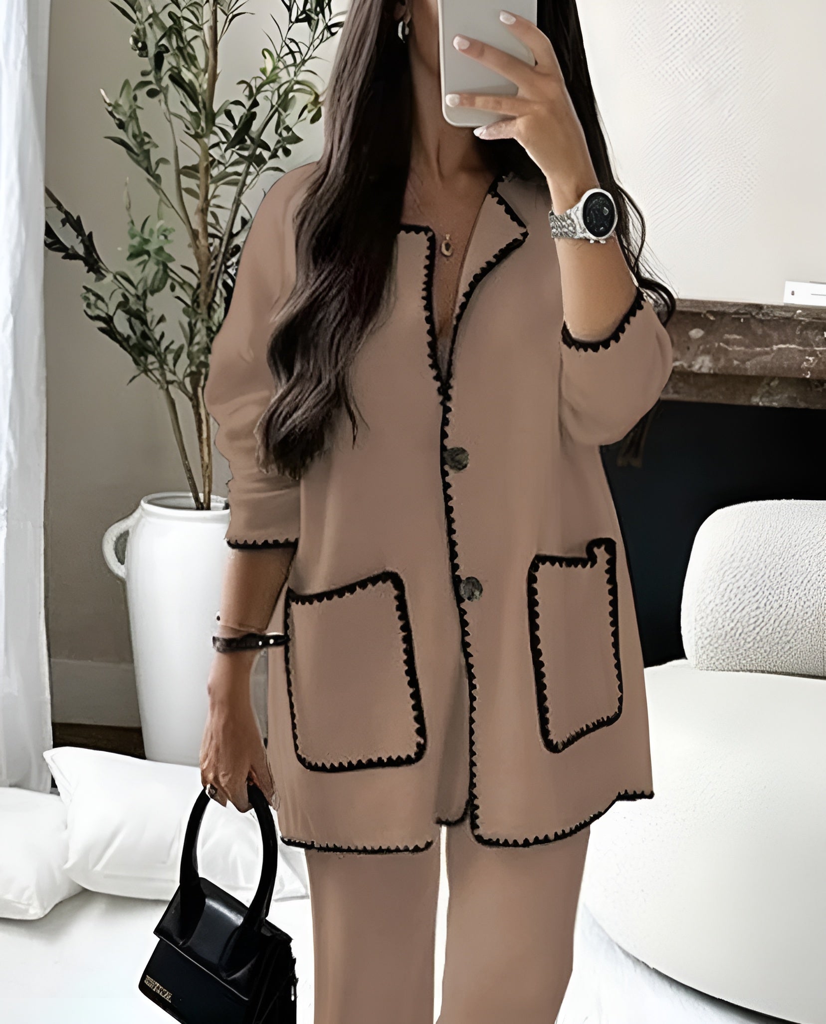 Long Sleeve Jacket And Pants Set - Image 2