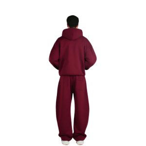 Zipper Hoodie And Sweatpants Set - Image 4